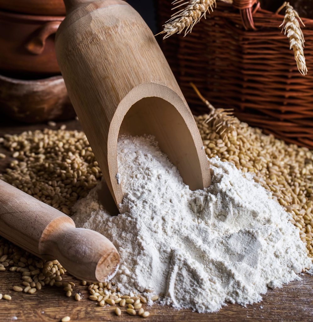 fresh fragrant bread on the table food concept